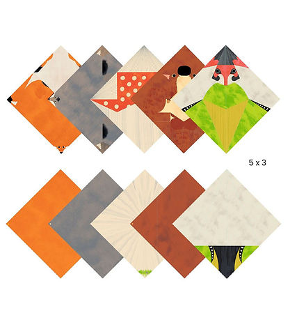 Djeco Kreasæt - Origami - Skoven - Niveau 3