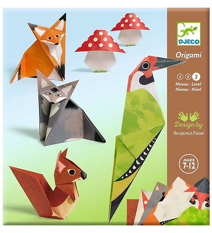 Djeco Kreasæt - Origami - Skoven - Niveau 3