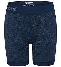 Hummel Cykelshorts - Rib - hmlJr - Dress Blues