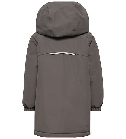 Hummel Vinterjakke - hmlMini Chevron - Tex - Dark Gull Gray