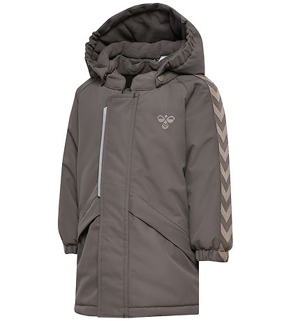 Hummel Vinterjakke - hmlMini Chevron - Tex - Dark Gull Gray