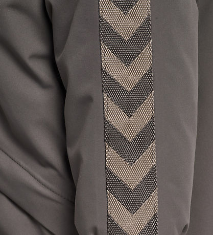 Hummel Vinterjakke - hmlMini Chevron - Tex - Dark Gull Gray