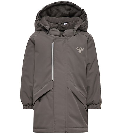 Hummel Vinterjakke - hmlMini Chevron - Tex - Dark Gull Gray