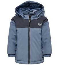 Hummel Vinterjakke - hmlMini Block - Tex - Flint Stone