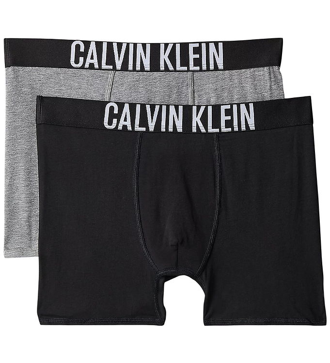 Calvin Klein Boxershorts - Boxer Brief - 2-pak - Sort/Gåmeleret
