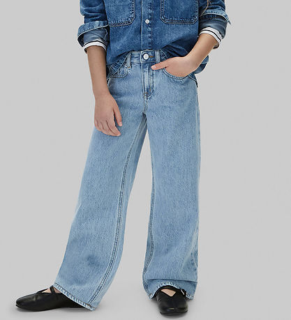 Calvin Klein Jeans - Wide Leg - Stone Mid Blue WashDenim