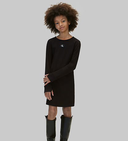 Calvin Klein Kjole - MonoLogo - pvh BlackBlack
