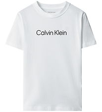 Calvin Klein T-shirt - INST Logo - Bright WhiteWHITE