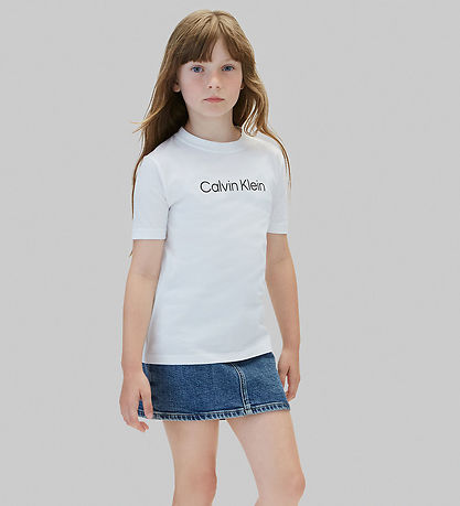 Calvin Klein T-shirt - INST Logo - Bright WhiteWHITE