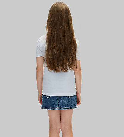 Calvin Klein T-shirt - INST Logo - Bright WhiteWHITE