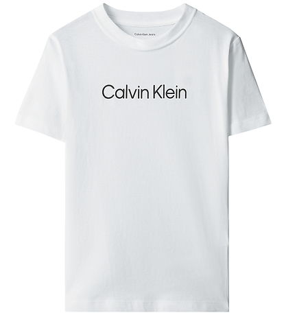 Calvin Klein T-shirt - INST Logo - Bright WhiteWHITE