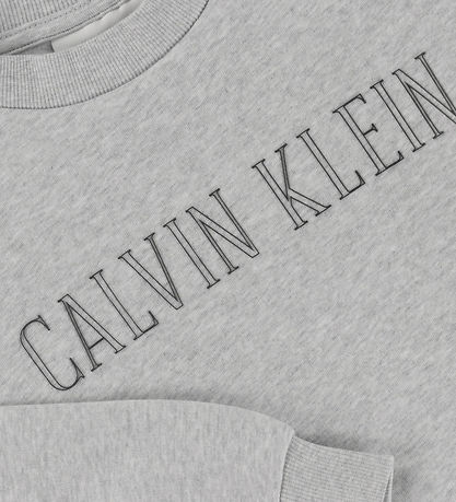 Calvin Klein Sweatshirt - Outline - Gråmeleret m. Print