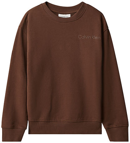 Calvin Klein Sweatshirt - Back Print - Rocky RoadBROWN