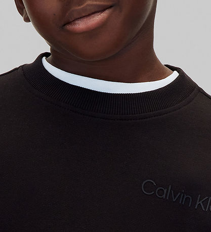 Calvin Klein Sweatshirt - Back Print - Pvh BlackBlack