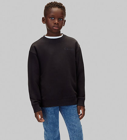 Calvin Klein Sweatshirt - Back Print - Pvh BlackBlack