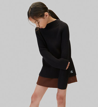 Calvin Klein Sweatshirt - Rib - Chunky - Pvh BlackBlack