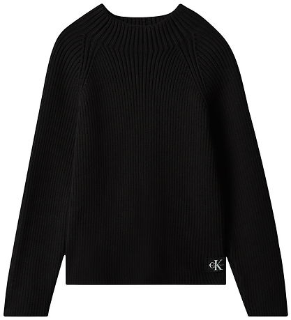Calvin Klein Sweatshirt - Rib - Chunky - Pvh BlackBlack