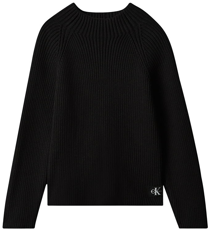 Calvin Klein Sweatshirt - Rib - Chunky - Pvh BlackBlack