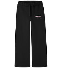 Name It Sweatpants - Wide - NkfLioca - Black
