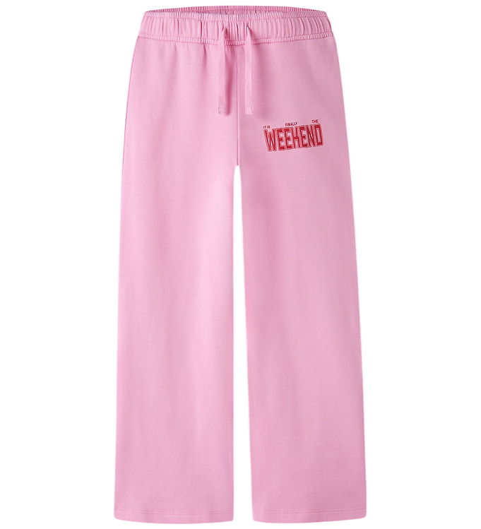 Name It Sweatpants - Wide - NkfLioca - Begonia Pink