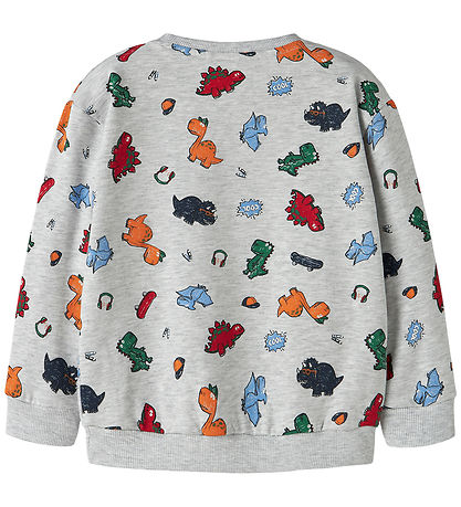 Name It Sweatshirt - NmmLeon - Light Grey Melange