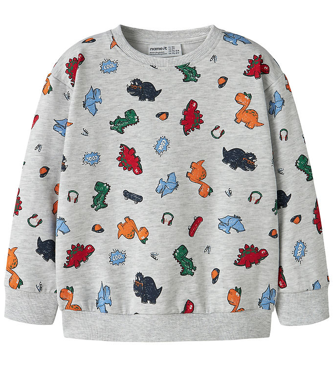 Name It Sweatshirt - NmmLeon - Light Grey Melange