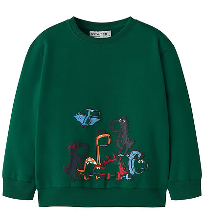 Name It Sweatshirt - NmmLeon - Evergreen