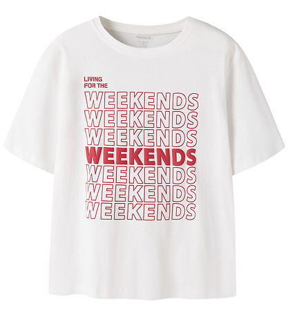Name It T-shirt - Nkflatun - Cloud Dancer