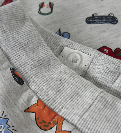 Name It Sweatpants - NmmLeon - Light Grey Melange