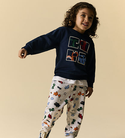 Name It Sweatpants - NmmLeon - Light Grey Melange