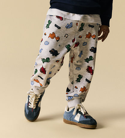 Name It Sweatpants - NmmLeon - Light Grey Melange