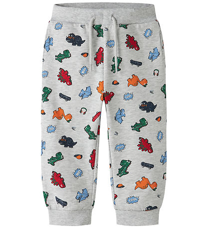 Name It Sweatpants - NmmLeon - Light Grey Melange