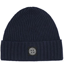 Stone Island Beanie - Knitted - Navy Blue