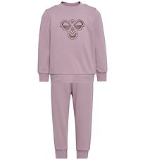 Hummel Sweatsæt - HmlMini - Sea Fog