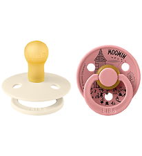 BIBS x Moomin Colour Sutter - Str. 1 -Rund - 2-pak - Ivory/Dusty