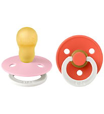 BIBS Colour Natsutter - Str. 3 - Rund - 2-pak - Baby Pink/Tango