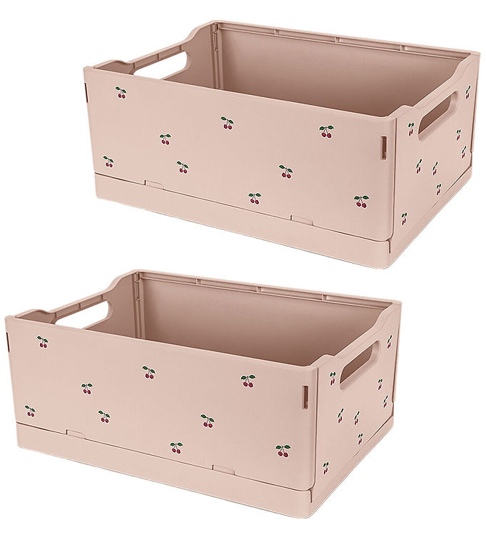 Konges Sløjd Foldekasser – 2-Pak – Cherry Blush