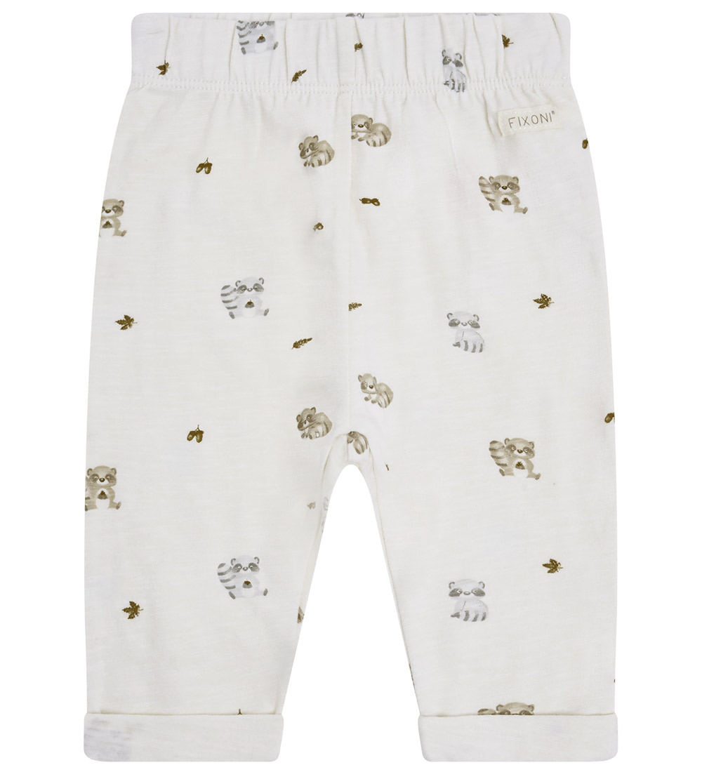 Fixoni Broek - Eierpunch m. Wasberen - Fixoni - 1½ jaar (86) - Broeken - Katoen