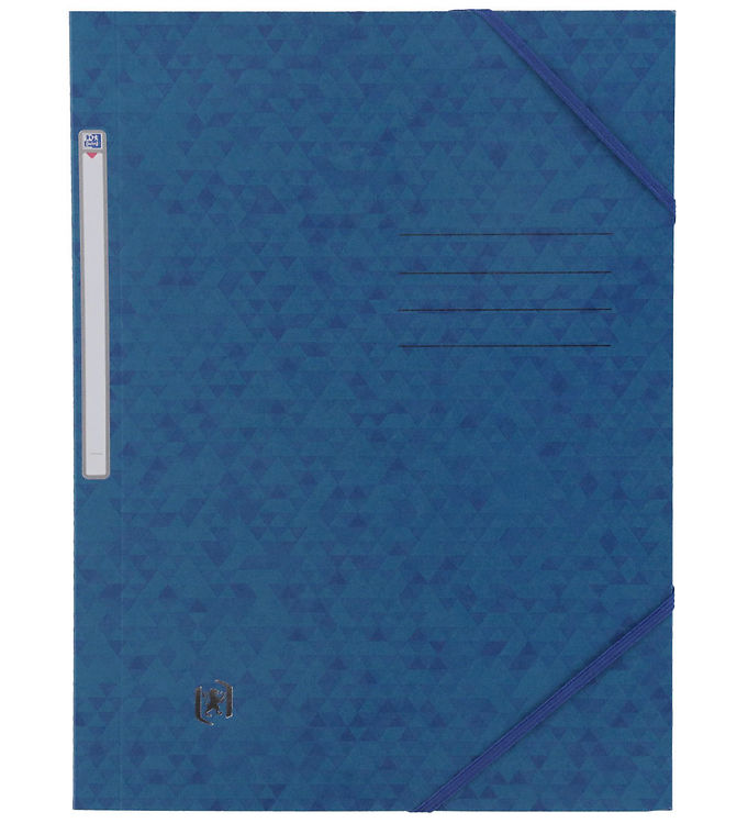 Elastikmappe Oxford Top File+, 3-klap, A4, blå