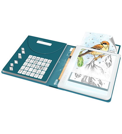 Kidywolf Tegnetablet m. 30 Tegninger - Animals - Blue