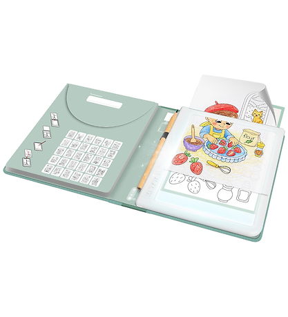 Kidywolf Tegnetablet m. 30 Tegninger - Food Around the World - G