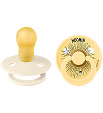 BIBS x Moomin Colour Sutter - Str. 3 - Rund - 2-pak - Ivory/Pale