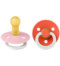 BIBS Colour Natsutter - Str. 2 - Rund - 2-pak - Baby Pink/Tango