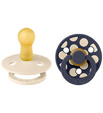 BIBS Studio Colour Sutter - Str. 2 - Rund - 2-pak - Ivory/Deep S