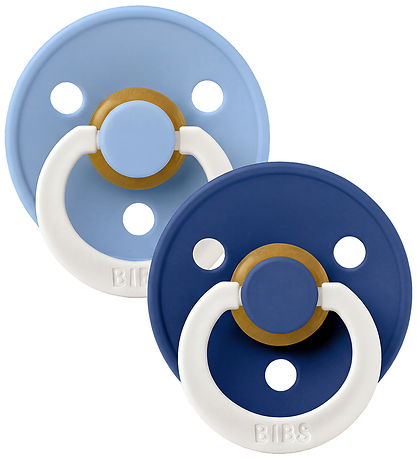 BIBS Colour Natsutter - Str. 1 - Rund - 2-pak - Sky Blue/Cornflo