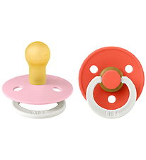 BIBS Colour Natsutter - Str. 1 - Rund - 2-pak - Baby Pink/Tango