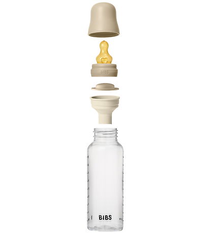 BIBS Sutteflaske - 270 ml - Naturgummi/PP - Vanilla Glow