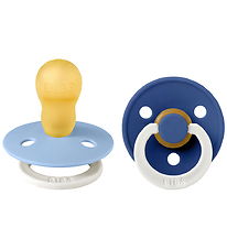 BIBS Colour Natsutter - Str. 3 - Rund - 2-pak - Sky Blue/Cornflo