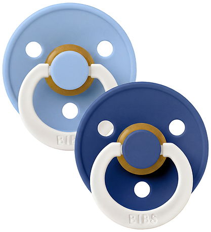 BIBS Colour Natsutter - Str. 3 - Rund - 2-pak - Sky Blue/Cornflo