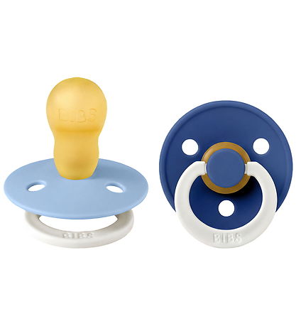 BIBS Colour Natsutter - Str. 3 - Rund - 2-pak - Sky Blue/Cornflo